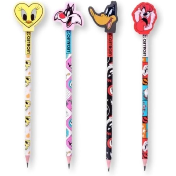 LAPIS COM BORRACHA LOONEY TUNES